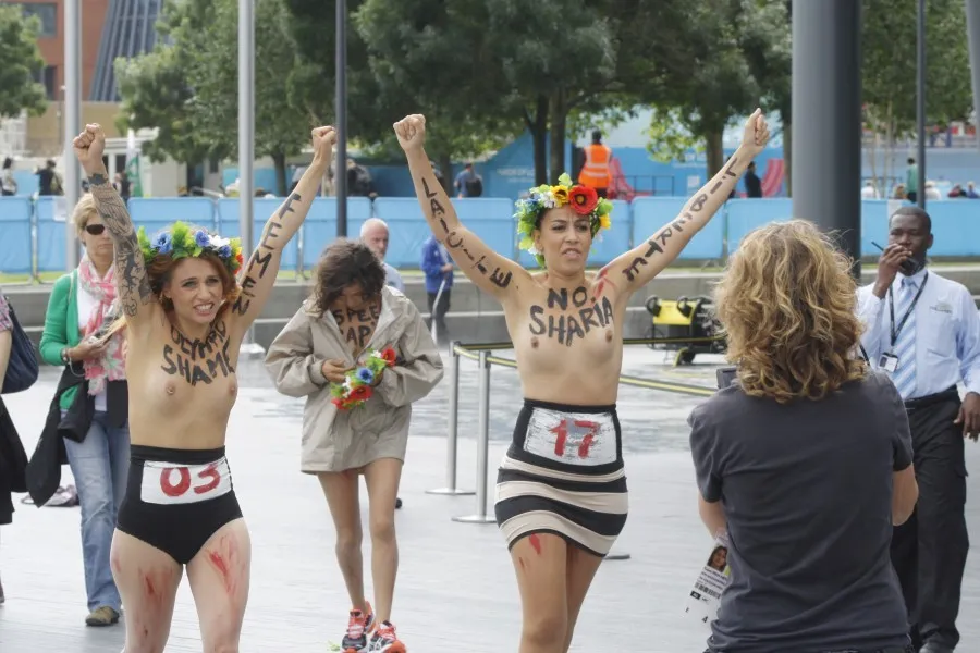 FEMEN Protests Bloodthirsty Islamist Regimes at the Olympics