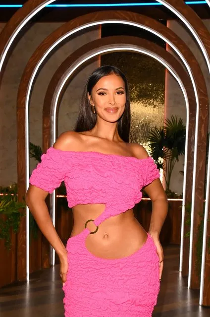 English television, radio presenter and DJ Maya Jama at “Love Island: Aftersun” TV Show, Series 9, Episode 1 in London, United Kingdom on January 22, 2023. (Photo by Jonathan Hordle/Rex Features/Shutterstock)