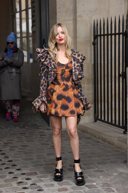 British-American fashion model Georgia May Jagger attends the Vivienne Westwood Womenswear Fall Winter 2023-2024 show as part of Paris Fashion Week on March 04, 2023 in Paris, France. (Photo by Arnold Jerocki/Getty Images)