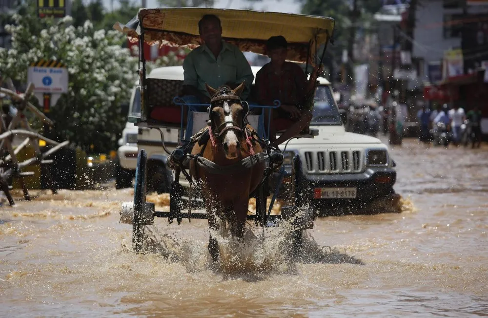Heavy Showers Flooded Some Areas in India