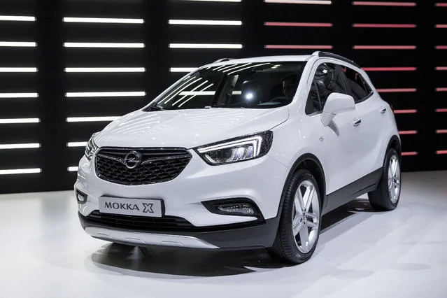 The new Opel Mokka is shwon during the press day at the 86th International Motor Show in Geneva, Switzerland, Tuesday, March 1, 2016. (Photo by Cyril Zingaro/Keystone via AP Photo)