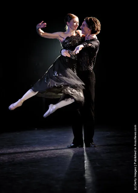 Dancers of the English National Ballet perform 'Strictly Gershwin' at the Coliseum in London