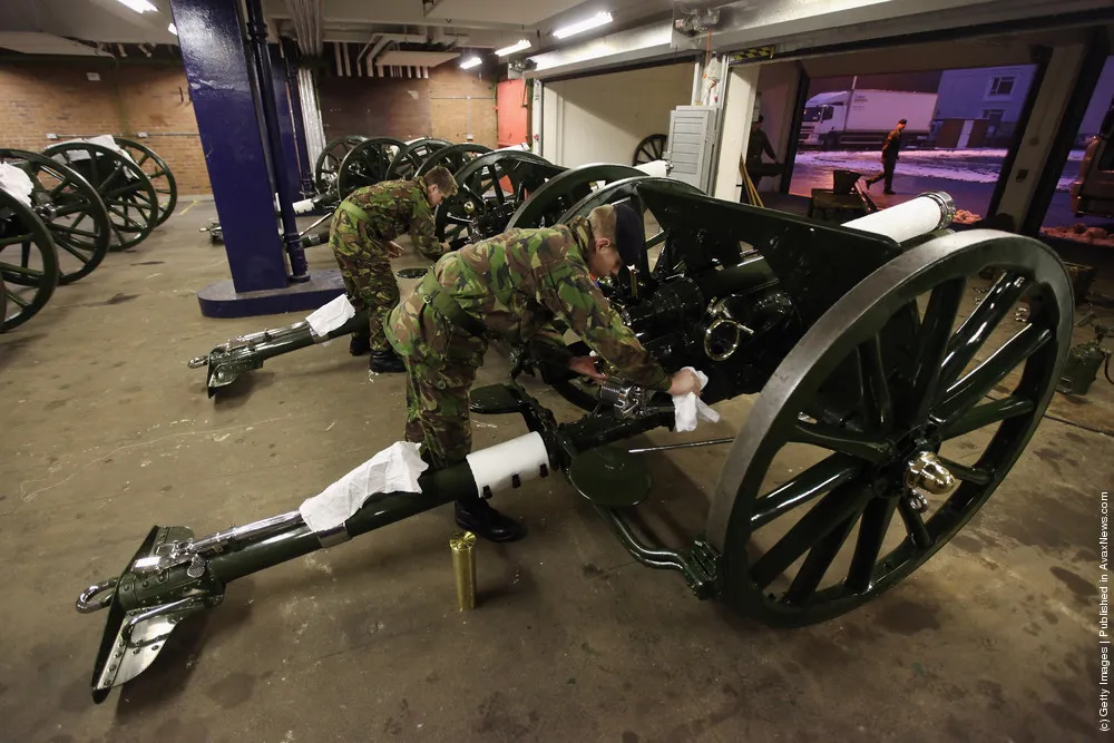 The King's Troop Royal Horse Artillery Prepare To Leave Their St. John's Wood Barracks For Woolwich