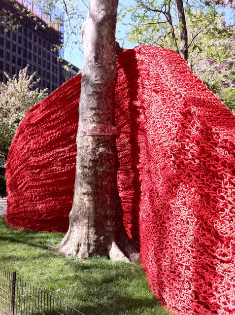 Red, Yellow, and Blue – A Cool Art Installation in Madison Square Park