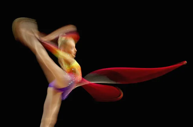 Chloe Hay of Victoria competes with the rope in the rhythmic gymnastics during the 2016 Australian Gymnastics Championships at Hisense Arena on June 03, 2016 in Melbourne, Australia. (Photo by Quinn Rooney/Getty Images)