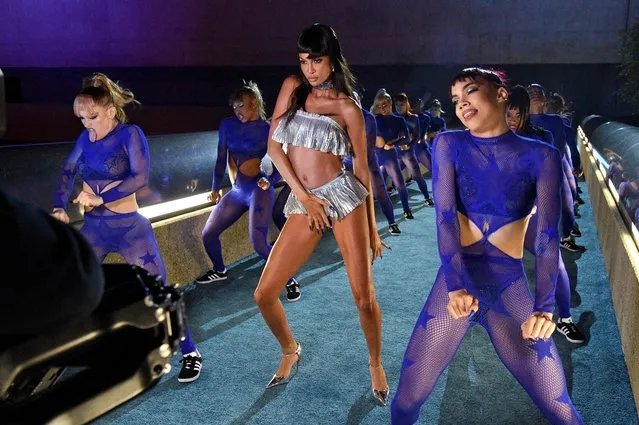 In this image released on September 23, Puerto Rican model Joan Smalls is seen during Rihanna's Savage X Fenty Show Vol. 3 presented by Amazon Prime Video at The Westin Bonaventure Hotel & Suites in Los Angeles, California; and broadcast on September 24, 2021. (Photo by Kevin Mazur/Getty Images for Rihanna's Savage X Fenty Show Vol. 3 Presented by Amazon Prime Video)