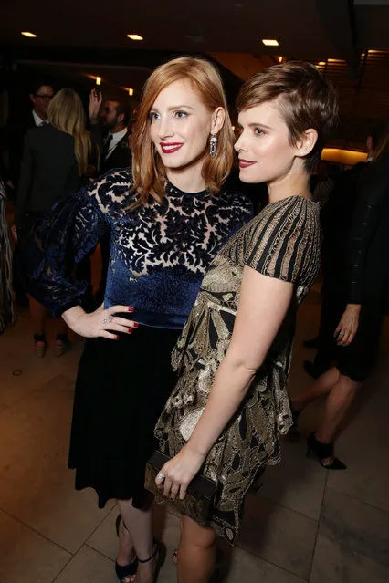 Jessica Chastain and Kate Mara seen at Twentieth Century Fox “The Martian” Premiere Gala at the 2015 Toronto International Film Festival on Friday, September 11, 2015 in Toronto, CAN. (Photo by Eric Charbonneau/Invision for Twentieth Century Fox/AP Images)