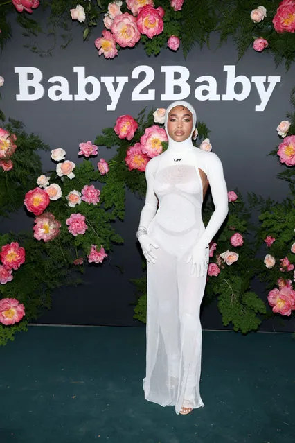 American model Lori Harvey attends the 2022 Baby2Baby Gala presented by Paul Mitchell at Pacific Design Center on November 12, 2022 in West Hollywood, California. (Photo by Phillip Faraone/Getty Images for Baby2Baby)