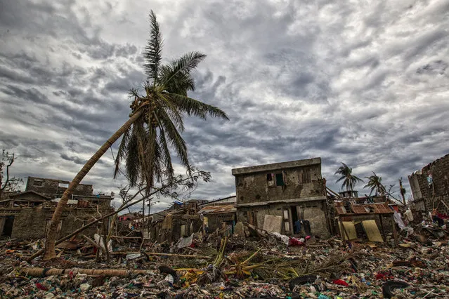 Picture taken by the UN Mission in Haiti (MINUSTAH) in the town of Jeremie, Haiti on Thursday October 6, 2016. The city lies on the western tip of Haiti and suffered the full force of the category 4 storm, leaving tens of thousands stranded. Hurricane Matthew passed over Haiti on Tuesday October 4, 2016, with heavy rains and winds. While the capital Port au Prince was mostly spared from the full strength of the class 4 hurricane, the western cities of Les Cayes and Jeremie received the full force sustaining wind and water damage across wide areas. (Photo by Logan Abassi/AFP Photo)