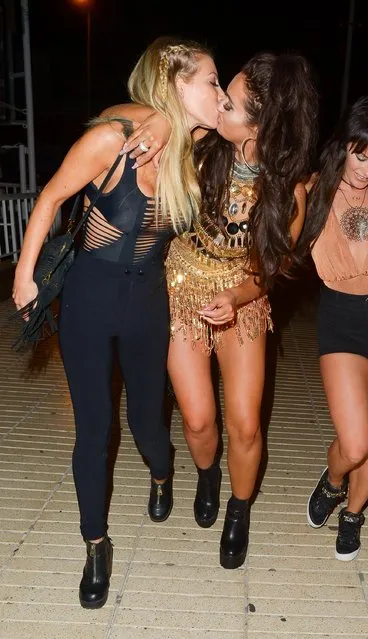 Ex On The Beach star Charlotte Dawson out on the town with friends on the party island Ibiza, Spain on October 3, 2016. (Photo by Jon Baxter/ICelebTV)