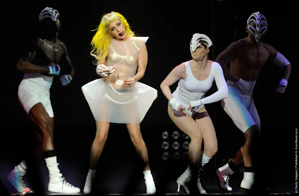 Lady Gaga and the Scissor Sisters Perform at the MGM Grand Garden Arena