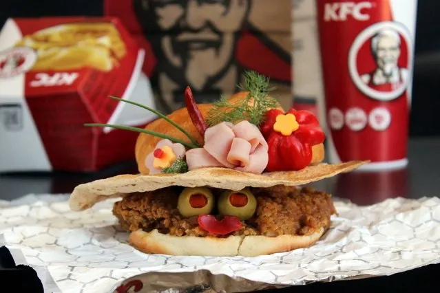 “Kasia Haupt's sandwich monsters: Kentucky Fried Chicken Derby”. (Photo by Kasia Haupt/Caters News)