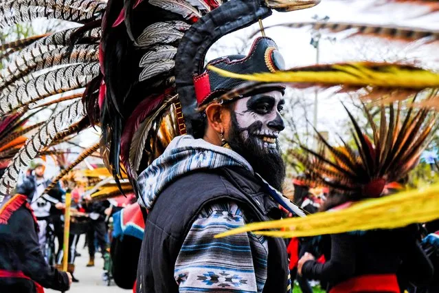 The Mexican-American community of Pilsen celebrates Day of the Dead with a procession through their neighborhood in Chicago, Illinois, November 2, 2019. (Photo by Maria Alejandra Cardona/Reuters)