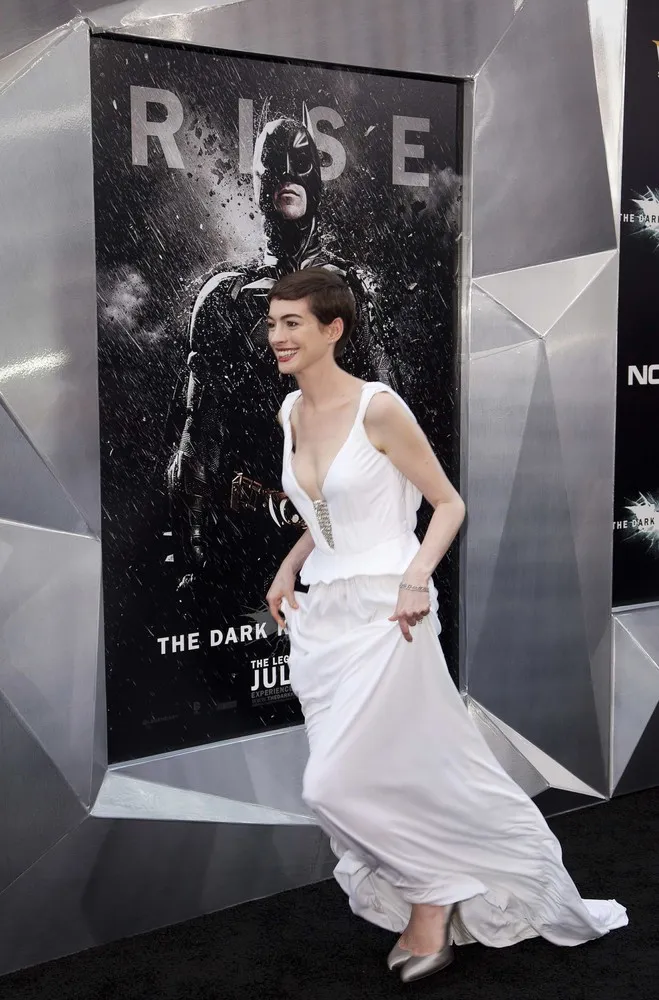 Anne Hathaway Attends the “The Dark Knight Rises”