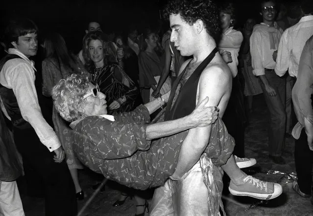 Disco Granny at Studio 54 circa 1978 in New York City. (Photo by Images Press/IMAGES/Getty Images)