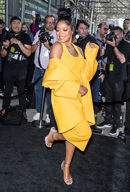 American actress and singer Keke Palmer attends Michael Kors Collection Spring/Summer 2023 Fashion Show during New York Fashion Week in New York City, New York, USA. Keke Palmer announced she is pregnant for the first time while hosting Saturday Night Live on December 3, 2022. (Photo by Ouzounova/Splash News and Pictures)
