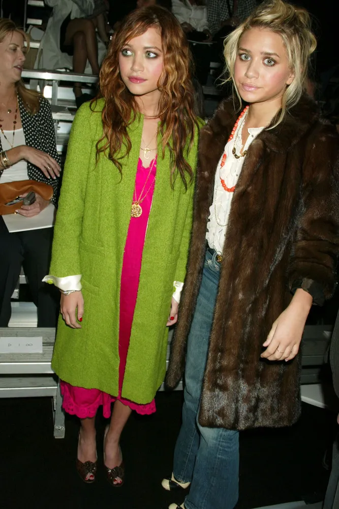 Celebrities at the US Fashion Week in the 2000s