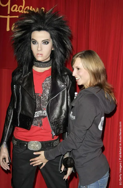 Tokio Hotel fan Jennifer s*xy poses with Bill Kaulitz wax figure