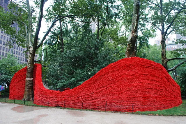 Red, Yellow, and Blue – A Cool Art Installation in Madison Square Park