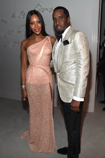 (L-R) Naomi Campbell and Sean Combs attend Sean Combs 50th Birthday Bash presented by Ciroc Vodka on December 14, 2019 in Los Angeles, California. (Photo by Kevin Mazur/Getty Images for Sean Combs)