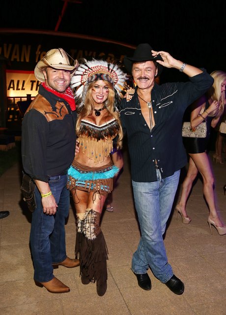 Singer Randy Jones of Village People (R) attends as Sir Ivan celebrates his anti-bullying anthem “Kiss All The Bullies Goodbye” on August 22, 2015 in Watermill, New York. (Photo by Jerritt Clark/Getty Images for Sir Ivan)