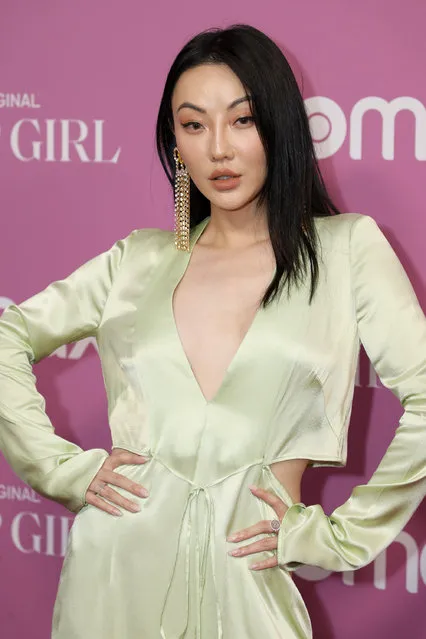 Top Asian fashion blogger Jessica Wang attends the “Gossip Girl” New York Premiere at Spring Studios on June 30, 2021 in New York City. (Photo by Michael Loccisano/Getty Images)