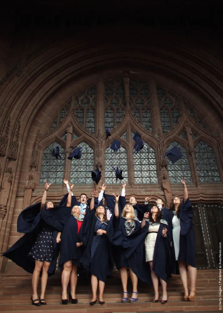 Students From Liverpool's John Moore University Receive Their Degrees