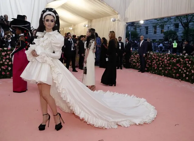 Lily Collins attends the 2019 Met Gala celebrating “Camp: Notes on Fashion” at the Metropolitan Museum of Art on May 06, 2019 in New York City. (Photo by Mario Anzuoni/Reuters)