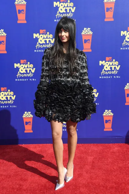 Jameela Jamil attends the 2019 MTV Movie and TV Awards at Barker Hangar on June 15, 2019 in Santa Monica, California. (Photo by Frazer Harrison/Getty Images for MTV)