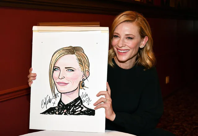 Actress Cate Blanchett attends the Cate Blanchett's and Richard Roxburgh's caricature unveiling at Sardi's on March 14, 2017 in New York City. (Photo by Slaven Vlasic/Getty Images)