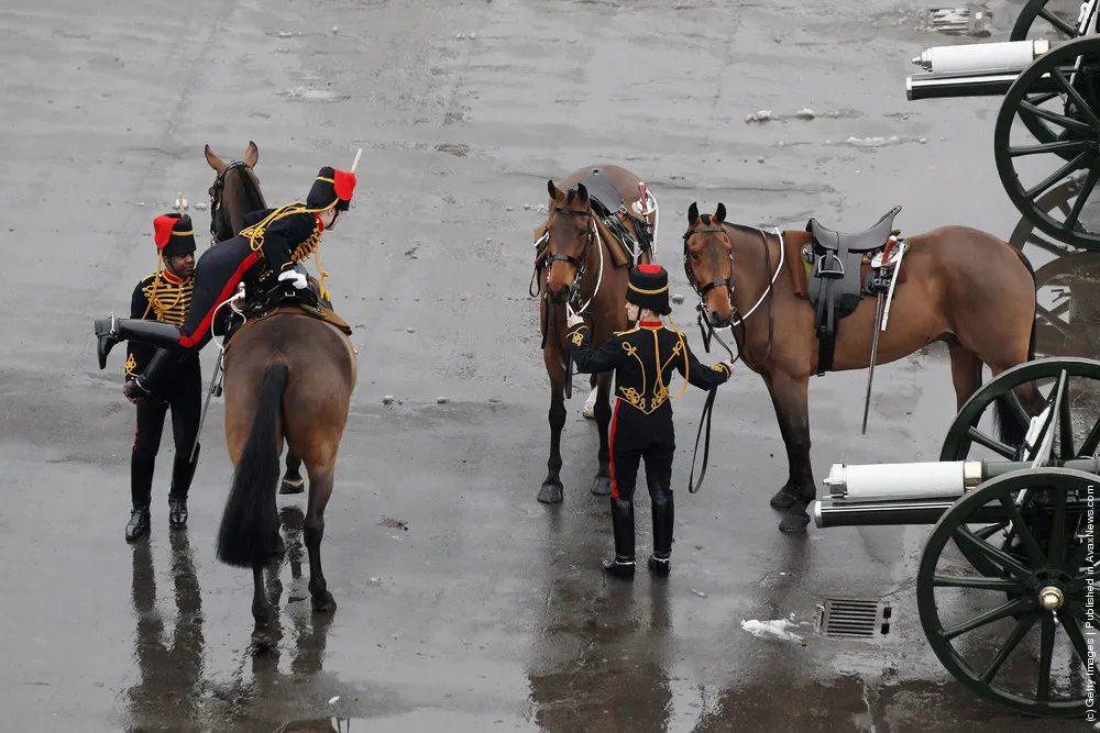 The King's Troop Royal Horse Artillery Prepare To Leave Their St. John ...