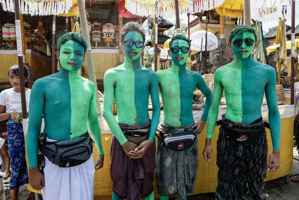 Painted Parade Wards off Evil in Bali