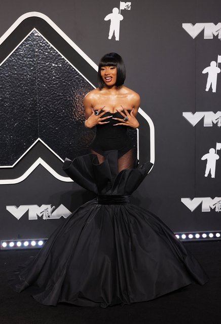 American rapper Megan Thee Stallion attends the MTV Video Music Awards in Elmont, New York, U.S., September 11, 2024. (Photo by Andrew Kelly/Reuters)