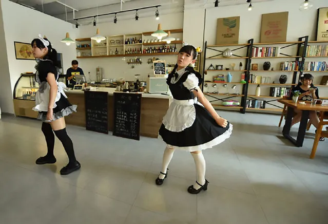 The maid-themed cafe in Hangzhou, China on September 29, 2016. (Photo by AsiaWire)