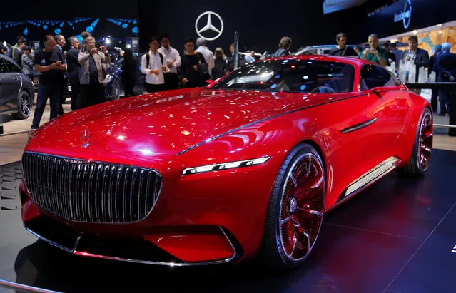 A Vision Mercedes-Maybach 6 concept car is displayed at the Mondial de l'Automobile, Paris car show, during the media day in Paris, France, September 30, 2016. (Photo by Jacky Naegelen/Reuters)