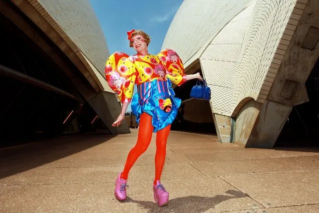 Artist Grayson Perry poses for a portrait at Sydney Opera House on December 13, 2015 in Sydney, Australia. (Photo by Lisa Maree Williams/Getty Images)