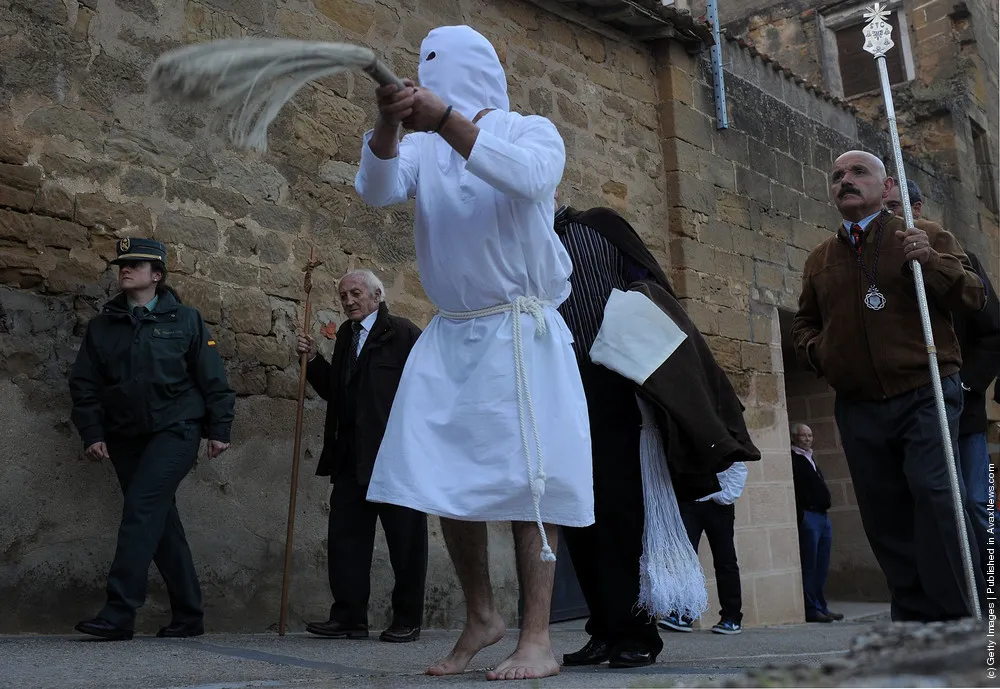 Penitents Celebrate Holy Week In San Vicente De La Sonsierra