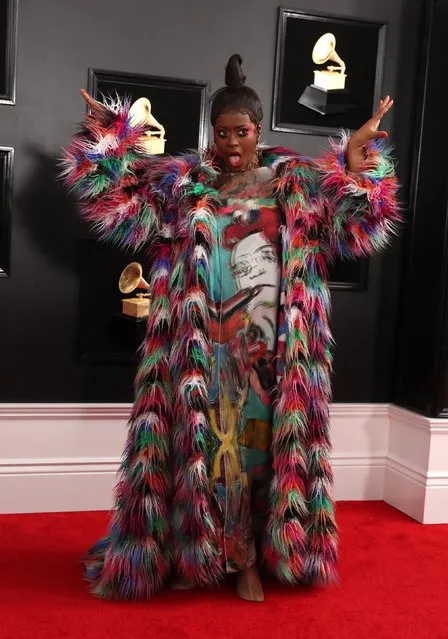 Tierra Whack arrives at the 61st annual Grammy Awards at the Staples Center on Sunday, February 10, 2019, in Los Angeles. (Photo by Lucy Nicholson/Reuters)