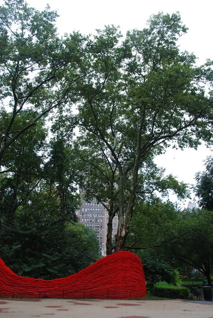 Red, Yellow, and Blue – A Cool Art Installation in Madison Square Park