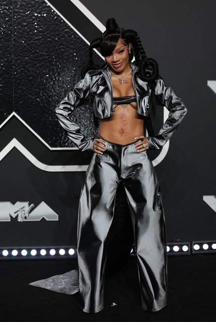 American rapper GloRilla attends the MTV Video Music Awards in Elmont, New York, U.S., September 11, 2024. (Photo by Andrew Kelly/Reuters)