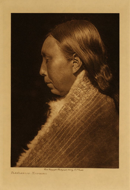 Tlahleelis, a Koprino, in 1914. (Photo by Edward S. Curtis)