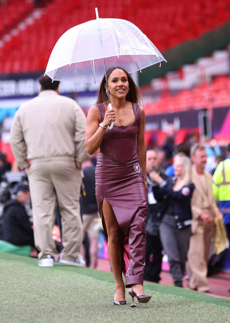 English footballer Alex Scott during Soccer Aid 2025 at Old Trafford on June 15, 2025 in Manchester, England. (Photo by Ed Sykes/Reuters)