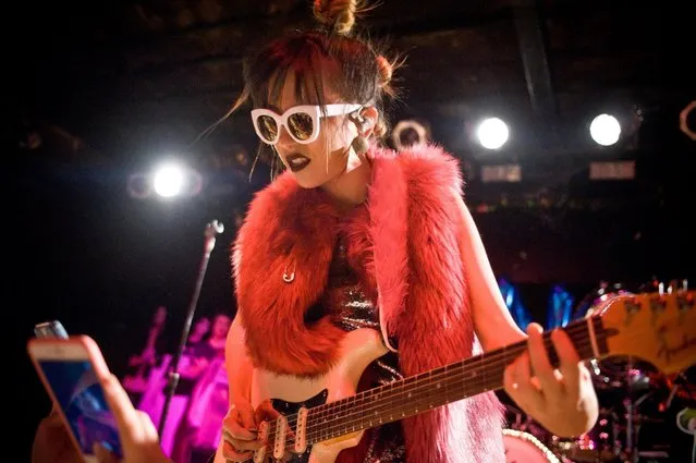 JinJoo Lee of DNCE performs at Bottom Lounge on November 20, 2015 in Chicago, Illinois. (Photo by Timothy Hiatt/Getty Images for Diesel)