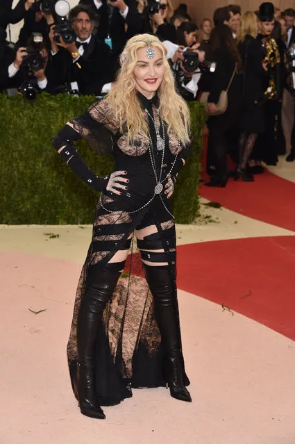 Madonna attends the “Manus x Machina: Fashion In An Age Of Technology” Costume Institute Gala at Metropolitan Museum of Art on May 2, 2016 in New York City. (Photo by John Shearer/Getty Images)