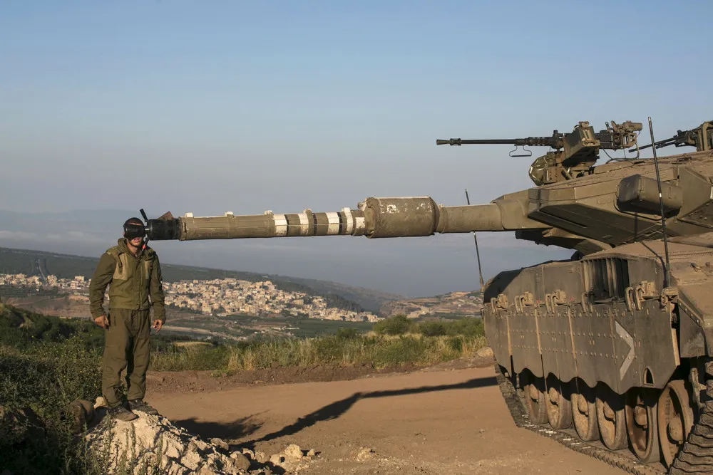 Syrian Civil War, view from the Golan Heights