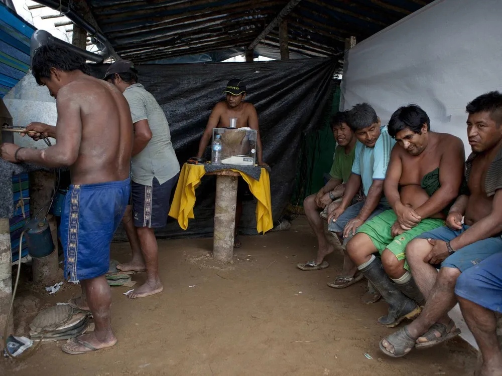 Gold Miners in Peru