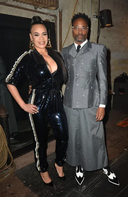 (L-R) Faith Evans and Billy Porter attend AHF’s free World AIDS Day 2019 concert hosted by Primetime Emmy-award winner Billy Porter (“Pose”) at the historic Wilshire Ebell Theatre on Sunday, December 1, 2019 in Los Angeles, CA. The event featured performances by Faith Evans, Daya and Miss Shalae and coincided and also served as a 10th anniversary celebration of IMPULSE GROUP, an AHF supported global organization with more than 500 volunteers on five continents whose purpose is to engage, support and connect gay men. (Photo by Jerod Harris/Getty Images for AIDS Healthcare Foundation)