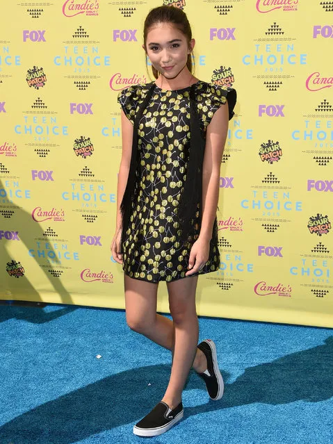 Actress Rowan Blanchard attends the Teen Choice Awards 2015 at the USC Galen Center on August 16, 2015 in Los Angeles, California. (Photo by Jason Merritt/Getty Images)