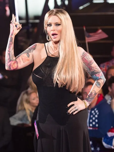 Jenna Jameson enters the Celebrity Big Brother house at Elstree Studios on August 27, 2015 in Borehamwood, England. (Photo by Ian Gavan/Getty Images)