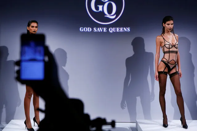 Models present creations from God Save Queens Spring/Summer 2017 collection during New York Fashion Week in the Manhattan borough of New York, U.S., September 7, 2016. (Photo by Lucas Jackson/Reuters)